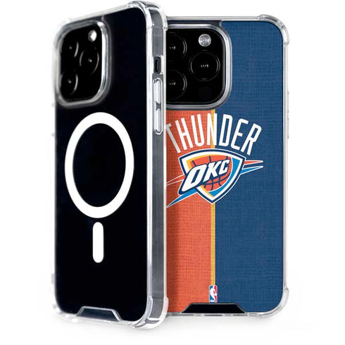 NBA OKC Thunder Split iPhone 15 Pro MagSafe Case